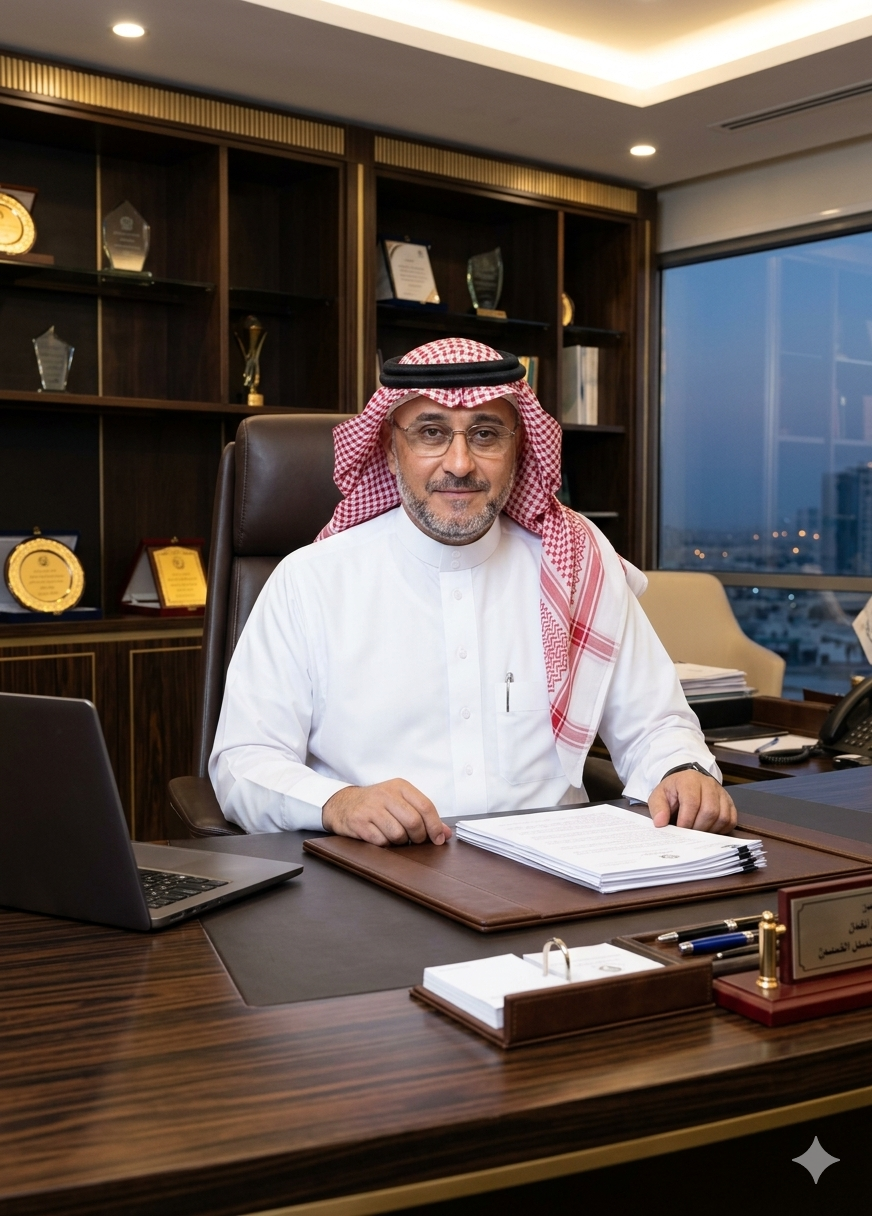 Dr. Hassan Alsharqawi, Strategic Advisor, at his office